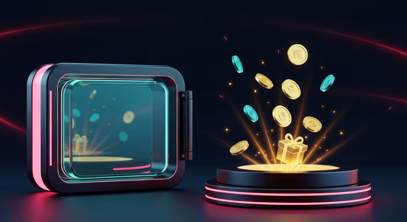 Illustrazione di monete bonus e icone di giri gratuiti che rappresentano le promozioni di Precisepp Casino